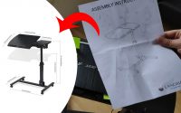 unboxing, avis et test de la Table LANGRIA pour PC, pliable, hauteur réglable, pour le lit et canapé